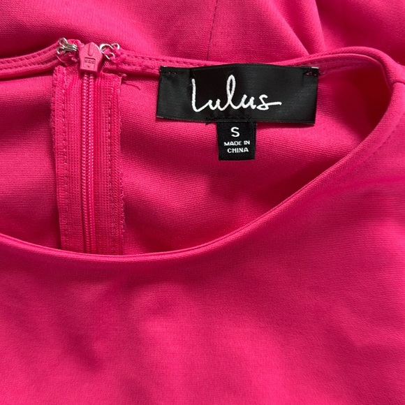 Lulus Pink Trumpet Hem Midi Dress Creme de la Creme Size S - Picture 8 of 9